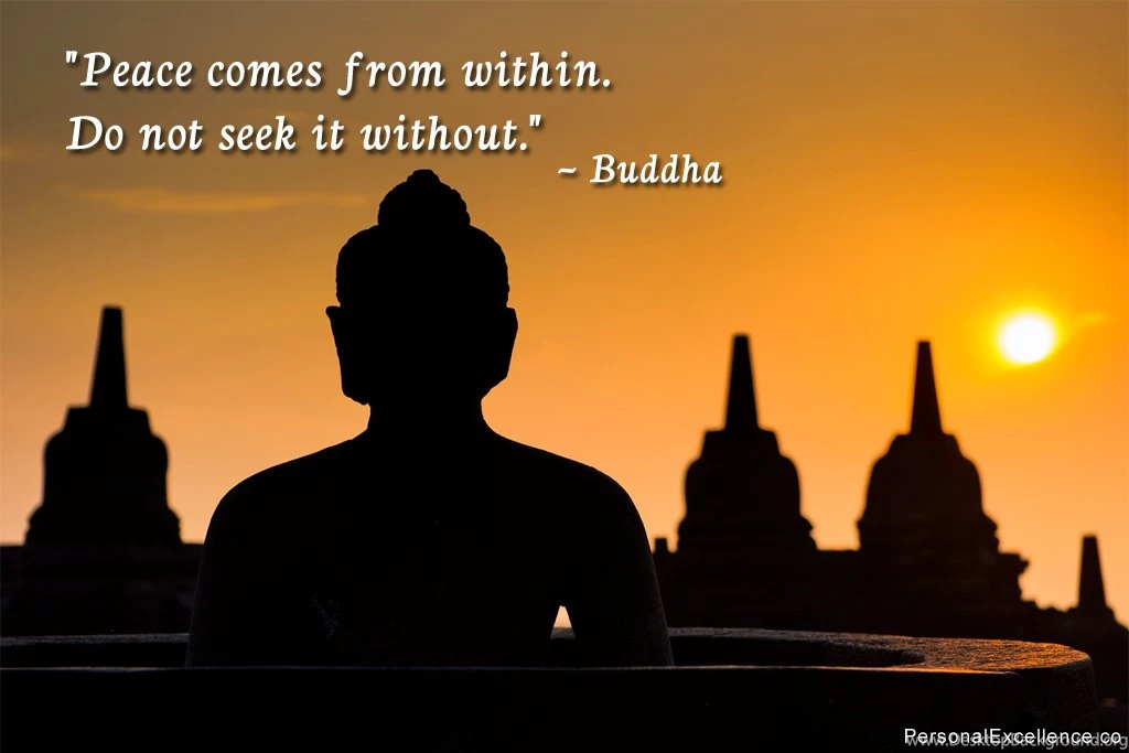 Peace Comes From Within. Do Not Seek It Without." ~ Buddha
