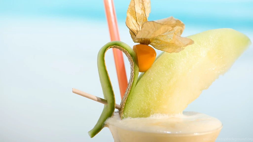 Download Wallpapers 1920x1080 Vanilla, Melon, Cocktail, Tubule Full ...