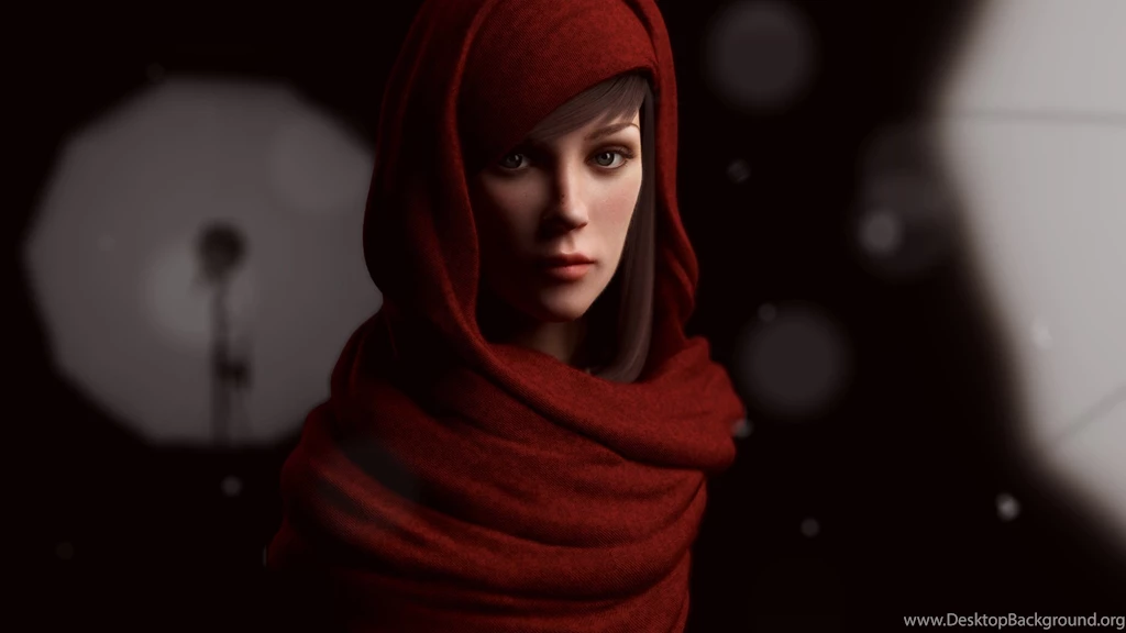 Wallpapers Girl Football In A Nice Red Scarf And Images 1920x1080 ...