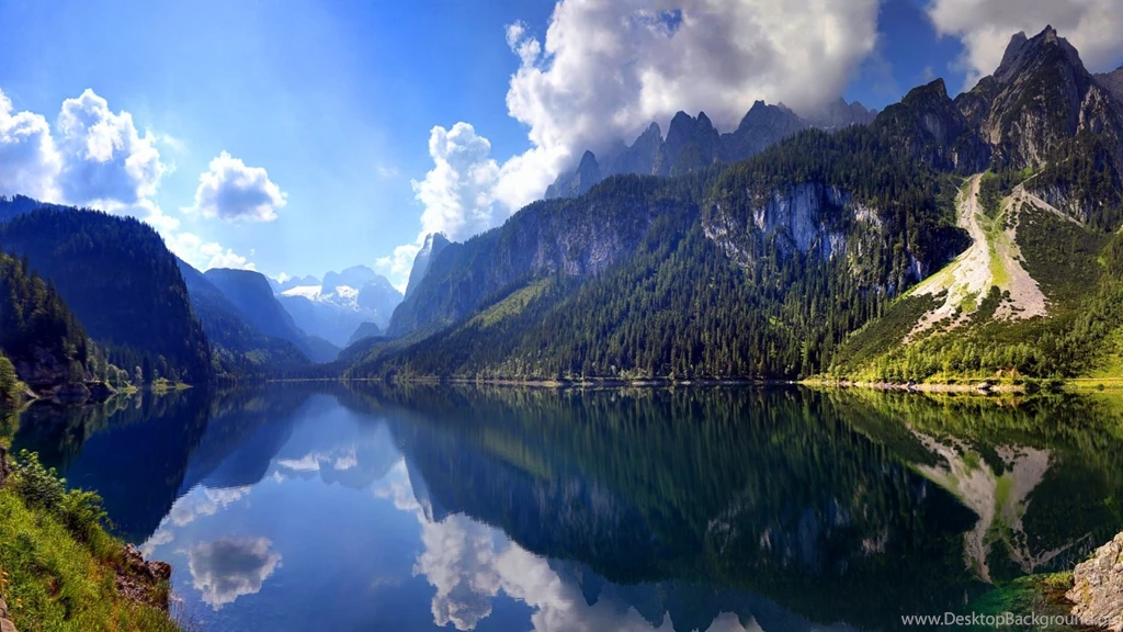1600x900 Austrian Mountain Lake Scenery Wallpapers