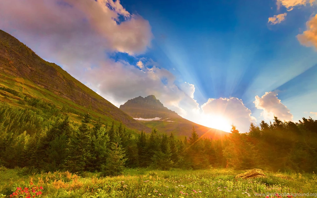 Sunrise Mountain Scenery Wallpapers
