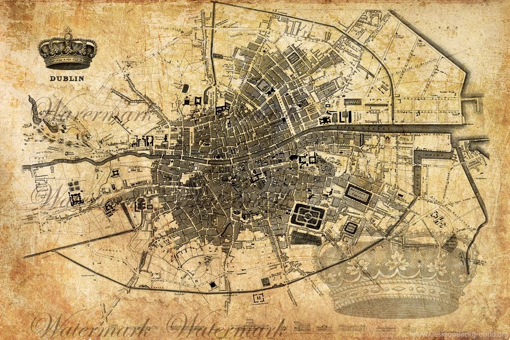 Popular Items For Map Of Dublin On Etsy