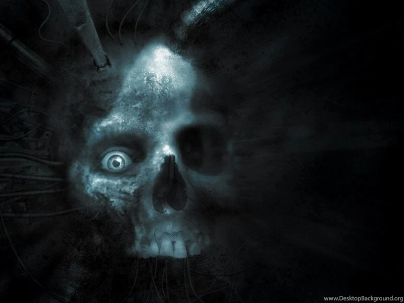Blue Skull Deamon Skull Skull – Abstract 3D And CG HD Desktop ...