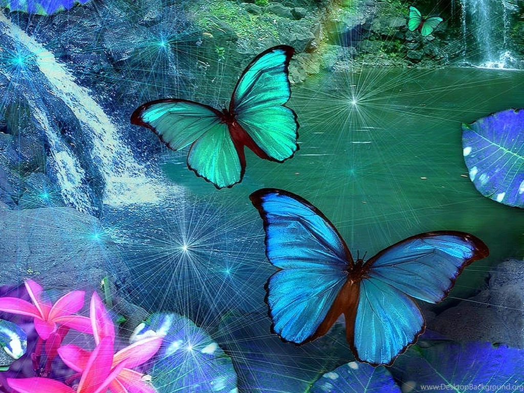 Butterflies: Bue Green Flowers Plumeria Blue Butterfly Designs ...