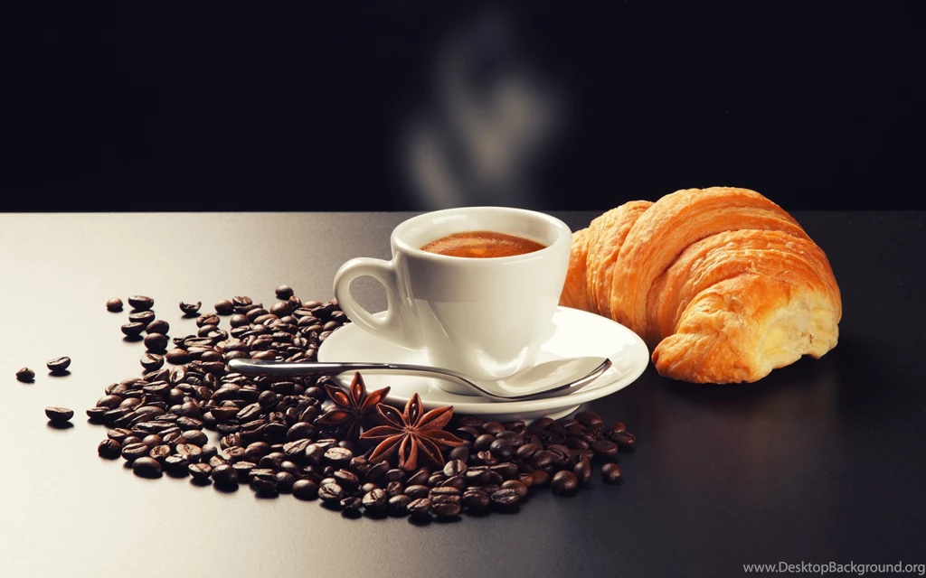 Coffee Croissant Breakfast Wallpapers