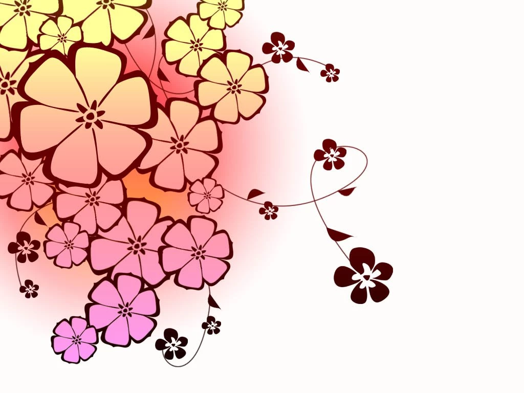 Japanese Flower Design Free PPT Backgrounds For Your PowerPoint ...