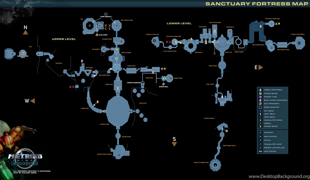 Game Maps   Metroid Prime 2: Echoes (Metroid Recon)