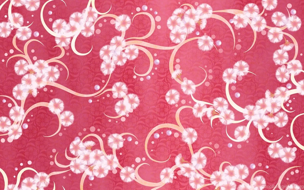 Colors In Japanese Style   Sweet Flower Pattern Design 1440x900 ...