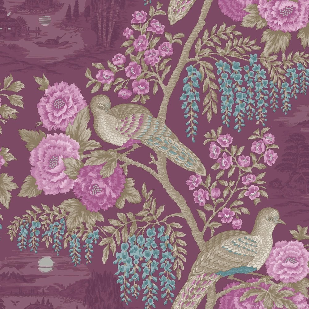 Holden Décor Sekiya Bird Floral Pattern Flower Motif Wallpapers 98171