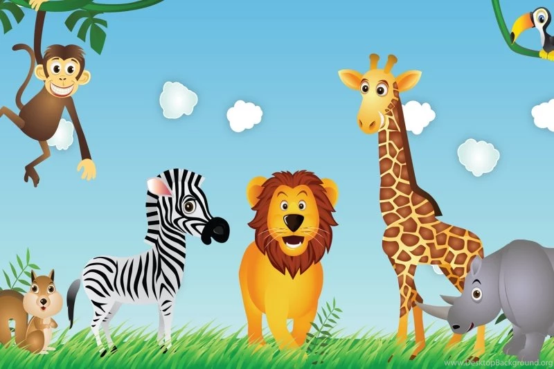 Cute Animals Kids Wallpapers Mural