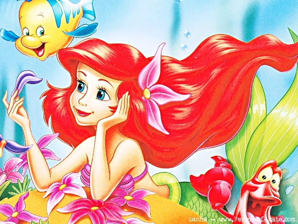 Little Mermaid Characters Wallpaper.