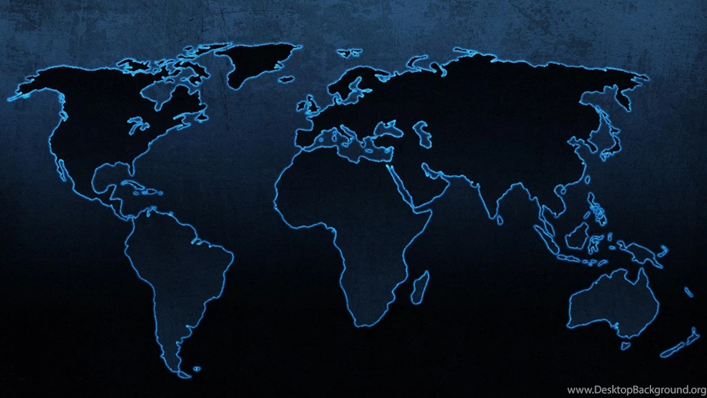 Blue Continents Maps World Map Wallpapers