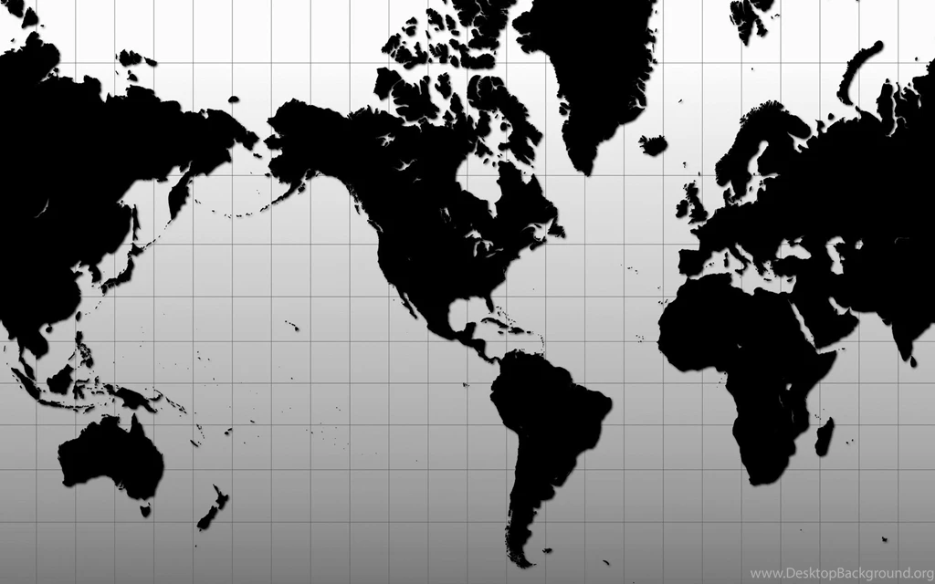Black And White World Map Wallpapers 3604 1920x1200 UMad.com