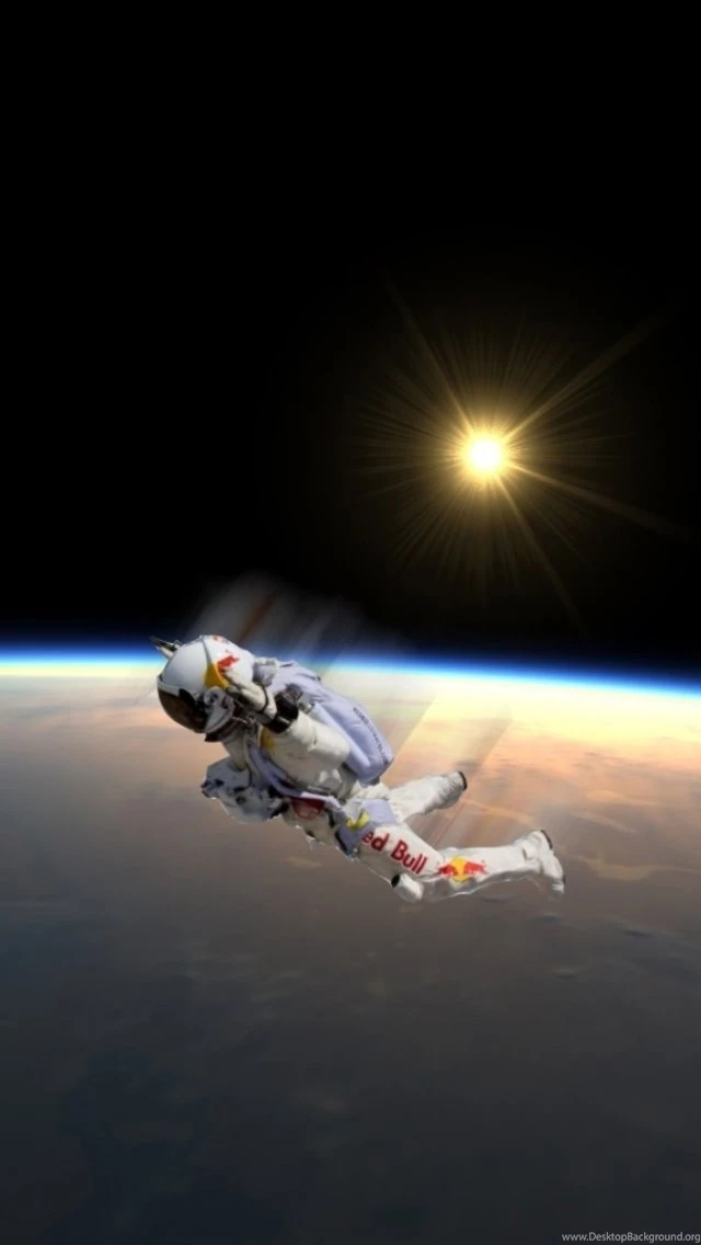 iPhone 5 Backgrounds Red Bull Stratos 03