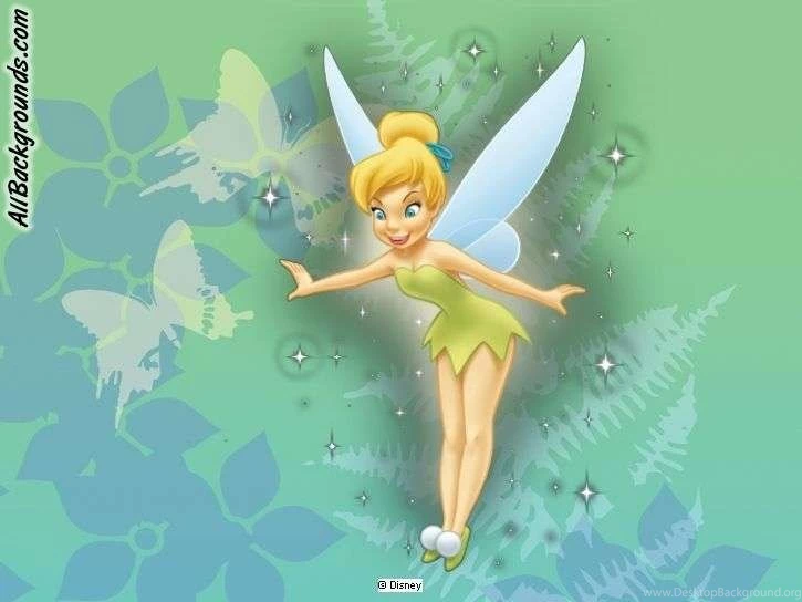 Green Tinkerbell Backgrounds Twitter & Myspace Backgrounds