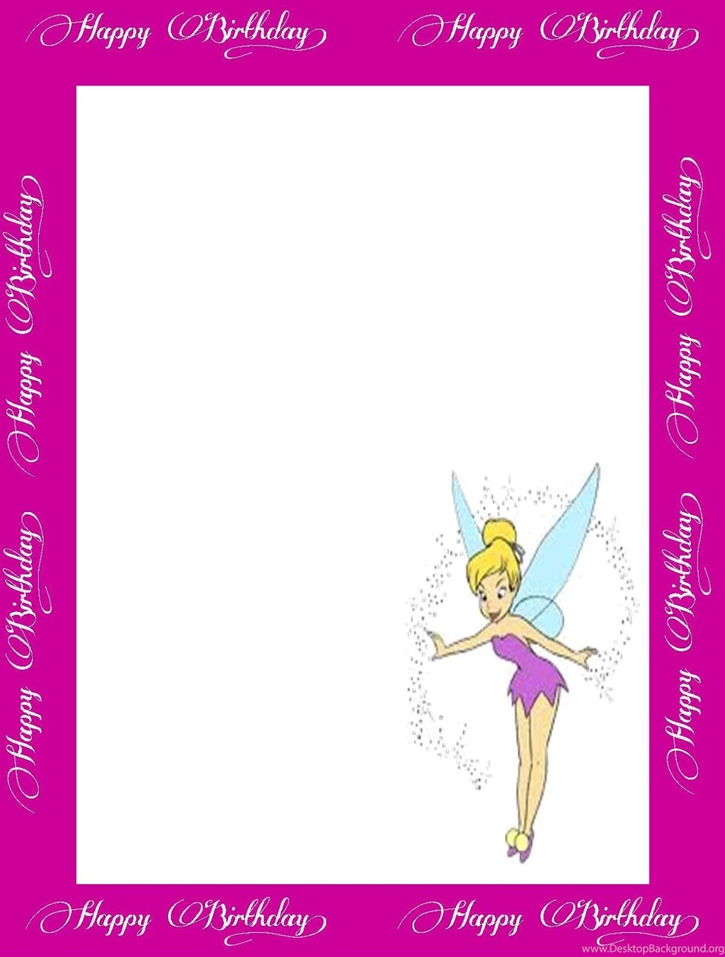 Roundup Of Free Tinkerbell Borders And Backgrounds