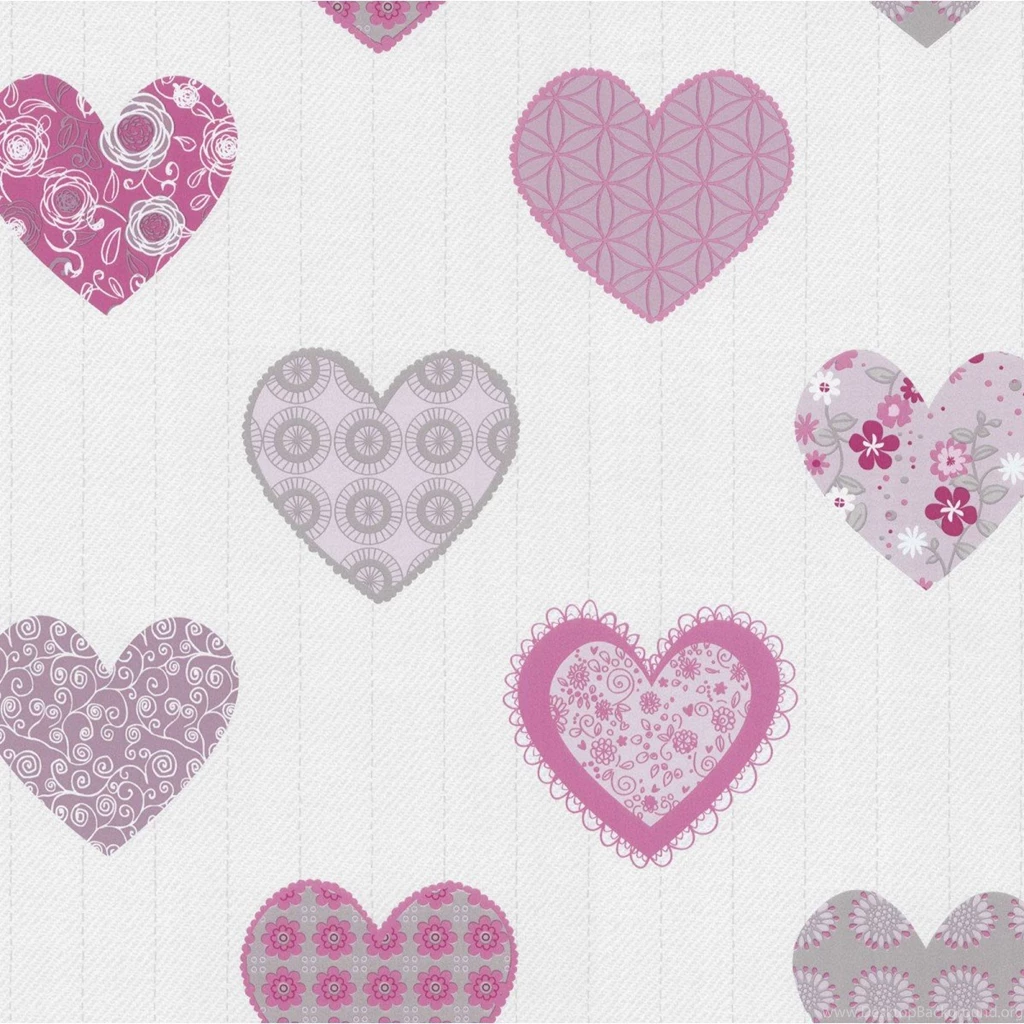 Purple And Pink Hearts Wallpapers