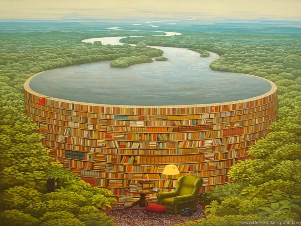 1600x1200 Awesome Surreal Scenery Books Desktop PC And Mac Wallpapers