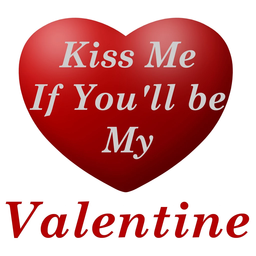 Kiss Me Valentine Day Photo