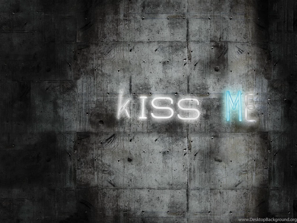 Wall Effect Writing Wallpapers KISS ME By Wall&decò Design ...