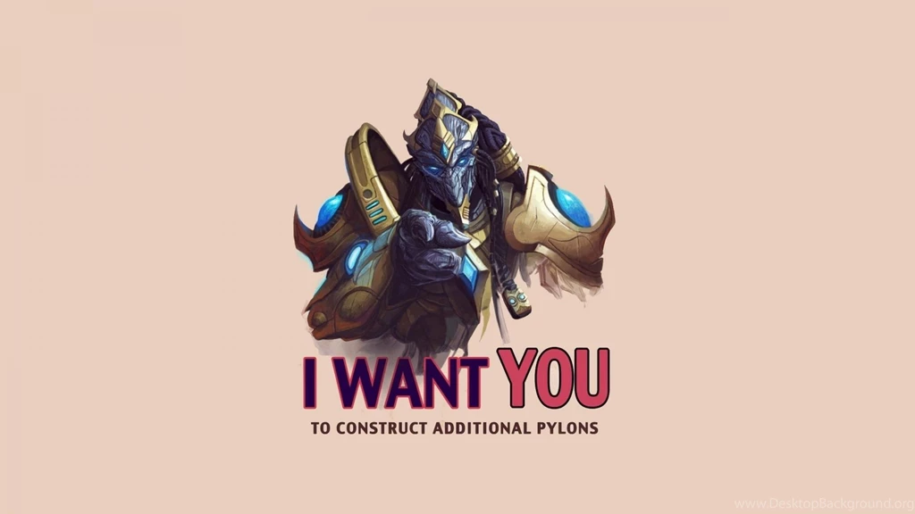 Minimalistic Starcraft Text Humor Protoss Artwork Zealot Wallpapers ...