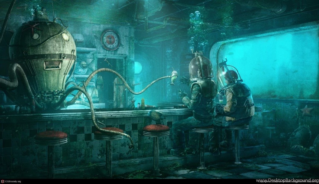 Octopus Diner (Wallpaper)