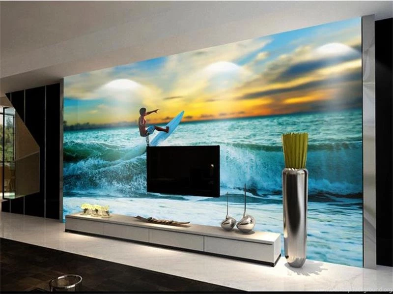 Compare Prices On 3d Surf Wallpaper  Online Shopping/Buy Low Price ...