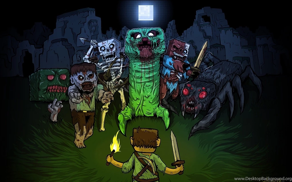Minecraft Zombie Iphone Wallpapers