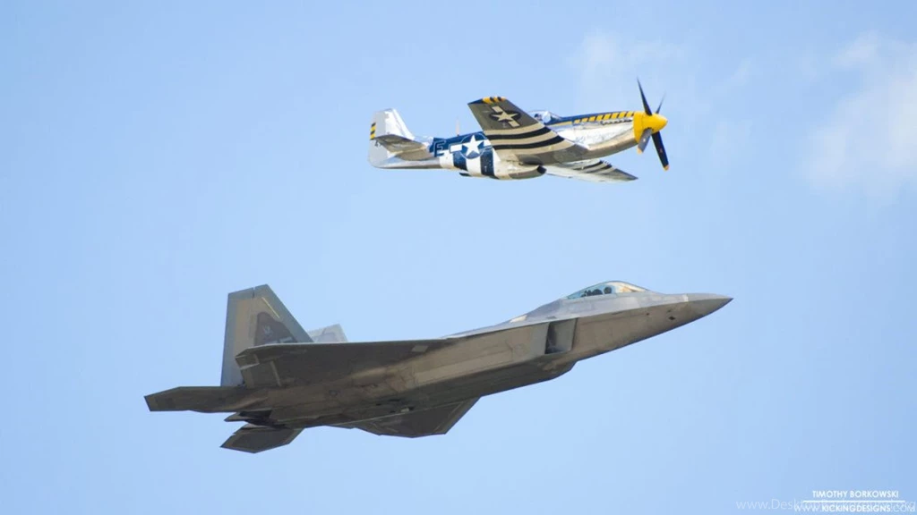 F 22 Raptor And P 51 Mustang 6 7 2015 Wallpaper Backgrounds ...
