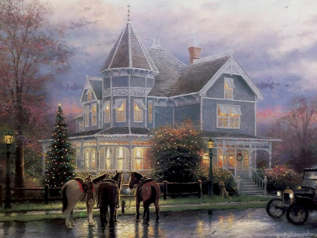 Free Thomas Kinkade Christmas Wallpapers Wallpapers Zone