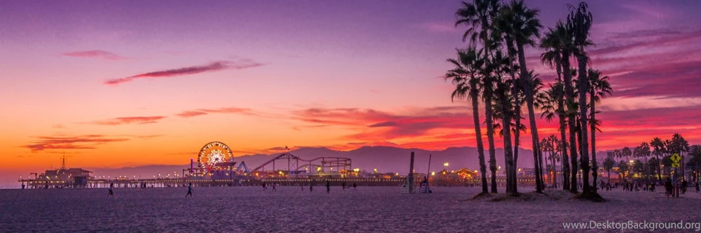 Los Angeles, Santa Monica Beach Wallpapers Twitter Header ...