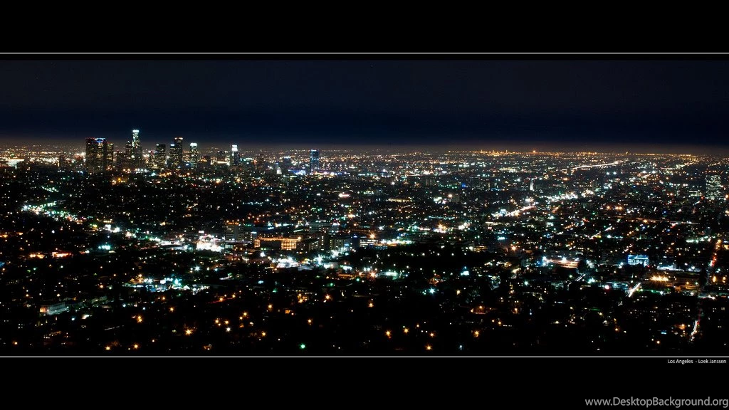 Los Angeles Skyline At Night Wallpapers / Desktop Backgrounds 1920 X ...