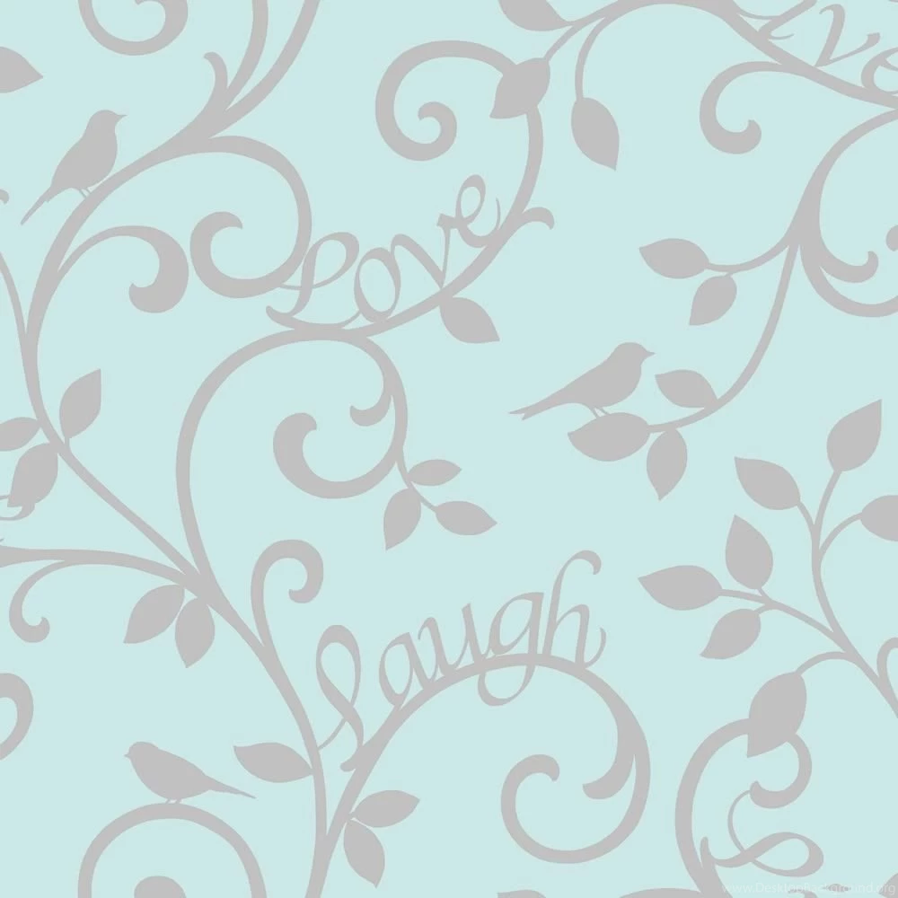 Fd40288 Live Love Laugh Words Birds Fine Decor Wallpaper. Bird ...