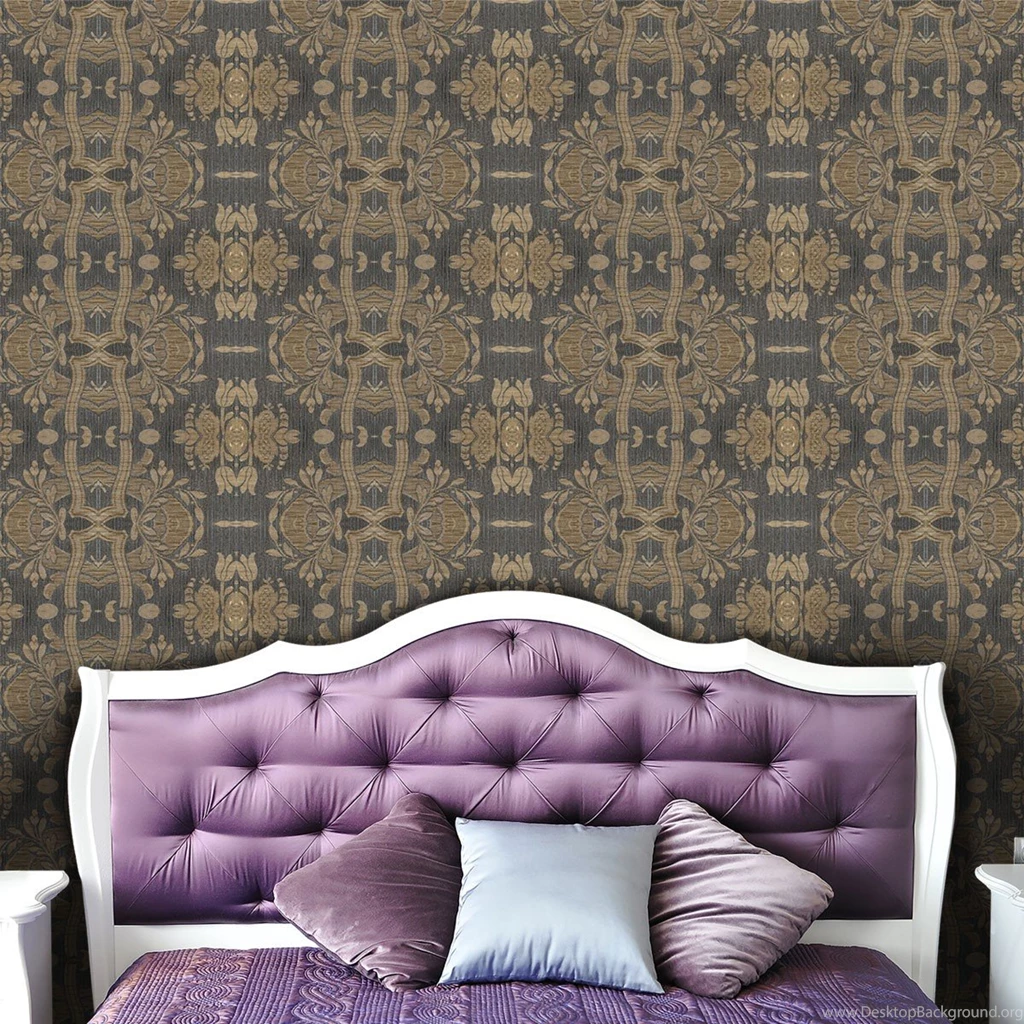 Fine Decor Milano 3 Glitter Charcoal/Gold Fabric Wallpapers