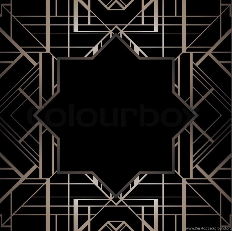 Vintage Background. Retro Style Frame. 1920s