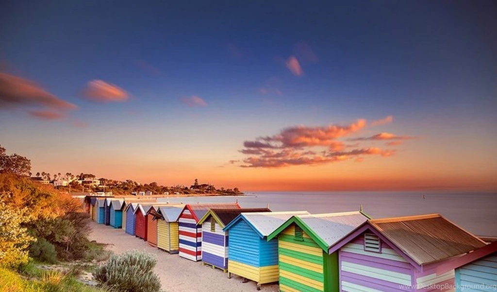Beaches: Brighton Beach Sunset Sea Sky Wallpaper Backgrounds Free ...