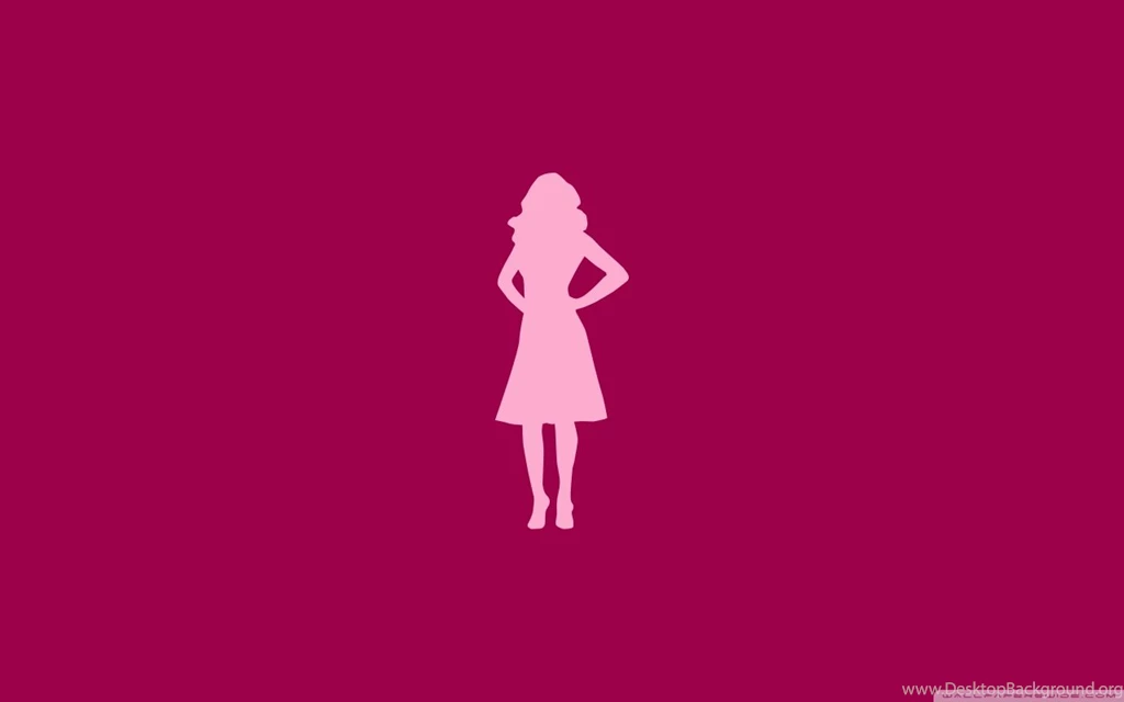 Pink Girl Silhouette HD Desktop Wallpapers : High Definition ...