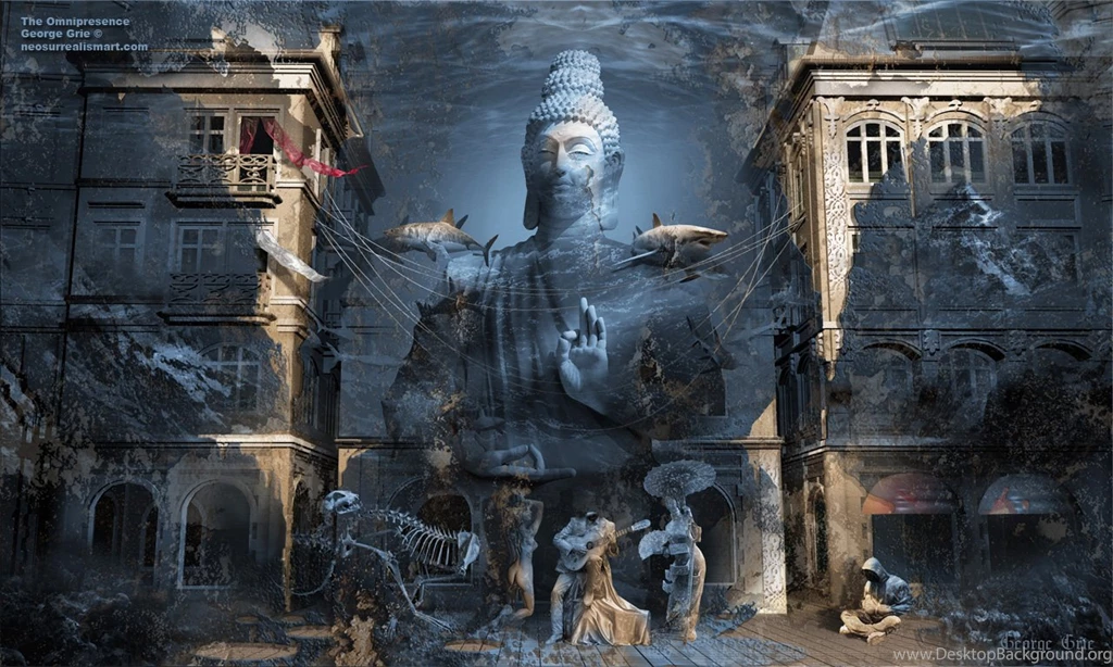 Omnipresence Or Transcendent Reincarnation: Surreal Art print ...