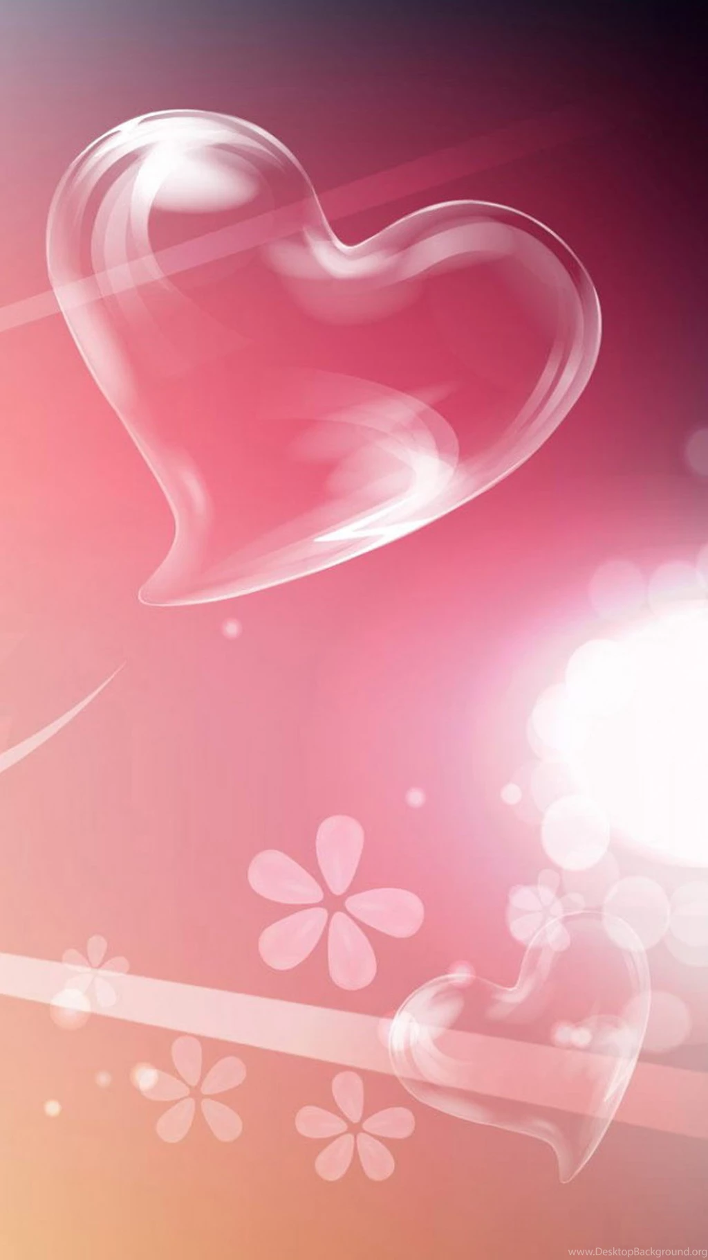 Pink Heart 2 Galaxy Note 4 Wallpapers Desktop Background