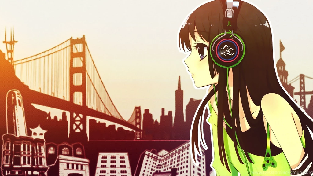 Anime Girl With Headphones Wallpapers » WallDevil Best Free HD ...