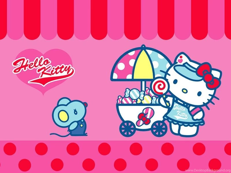 Bow Candy Hello Kitty – Anime Hello Kitty HD Desktop Wallpapers