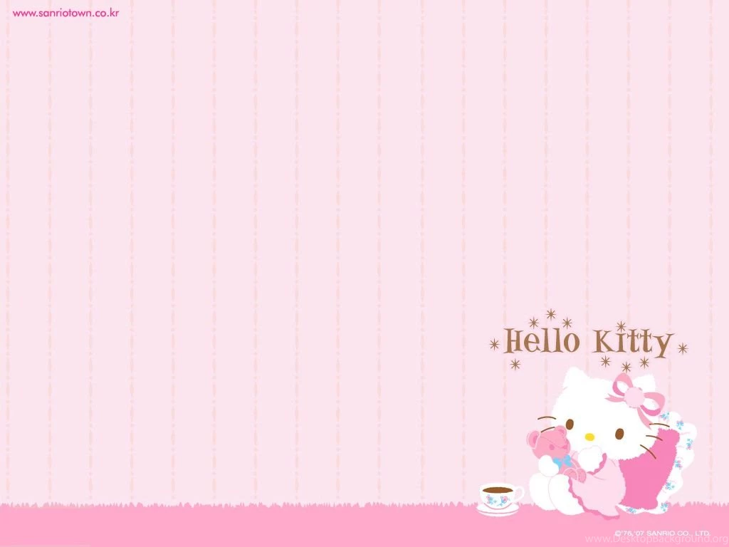 Hello Kitty Pink Backgrounds Wallpapers Cave