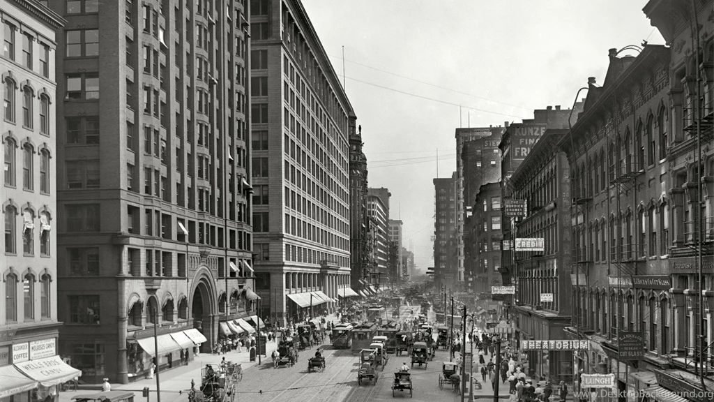 Download Wallpapers 3840x2160 City, Old, Black White, Movement ...