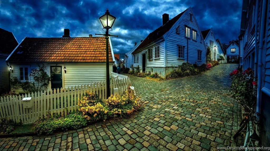 Houses Hdr Photography Motorbikes Old City Skies Wallpapers