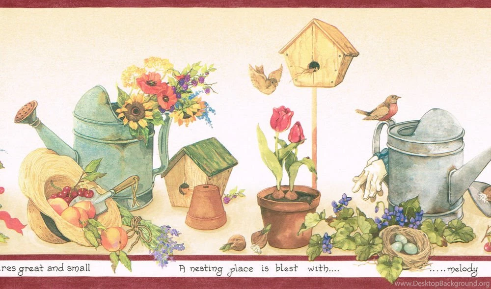 Birdhouse Wallpapers Border
