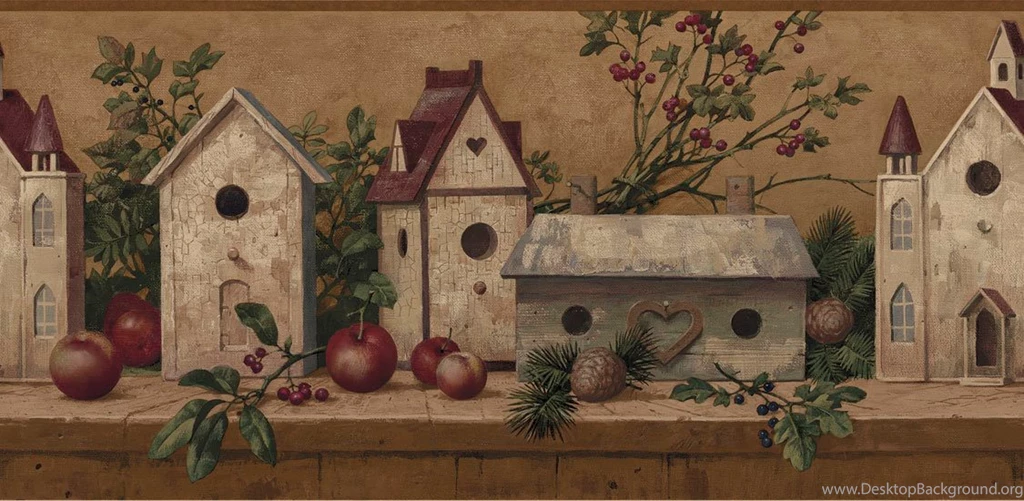 Green Country Birdhouse Wallpapers Border By Chesapeake