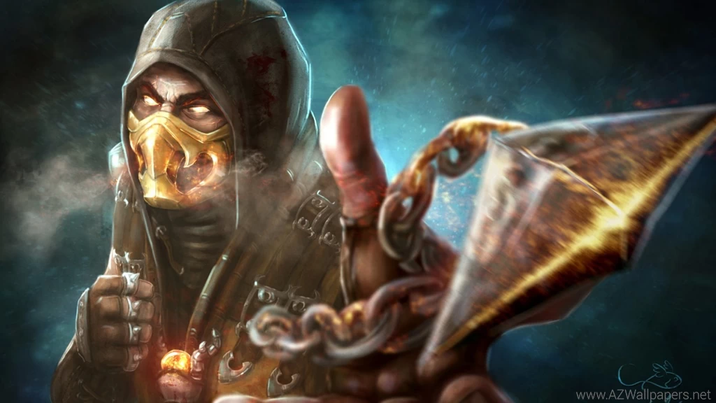 Wallpaper: Character, Scorpion, Mortal Kombat X, Art, Ghost, Games ...