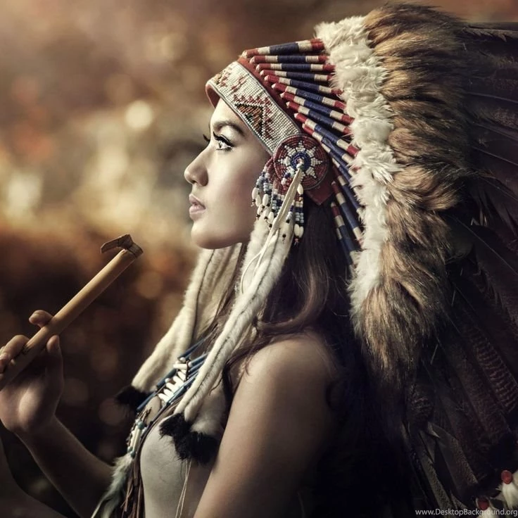 Native American Girl iPad Air Wallpapers