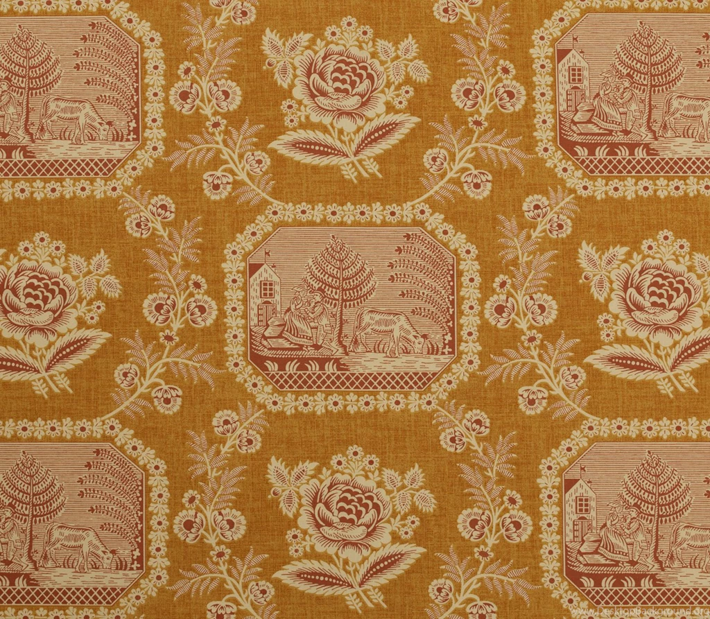 Vivarais Coral On Gold : Marvic Textiles