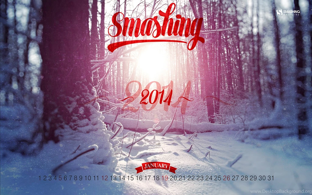 Desktop Wallpapers Calendars: January 2014 – Smashing Magazine